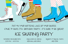 Gliding Merry Skates Holiday Invitations