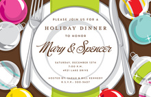 Festive Plate Invitation