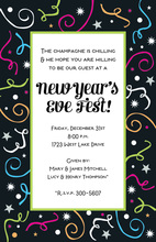 Sparkling Festive Fireworks Event Invitations