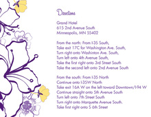 Purple Hibiscus Flowers Enclosure Cards