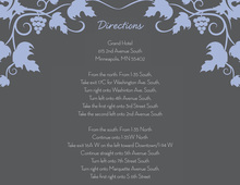 Grape Vine Slate Blue Enclosure Cards