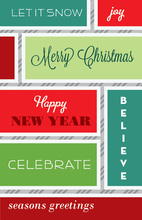 Holiday Frames Folded Greeting Cards
