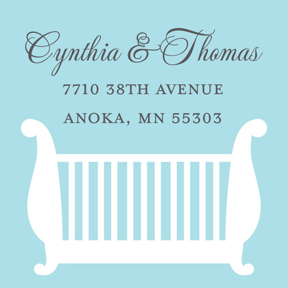 Inspired Antique Mobile Blue Invitations