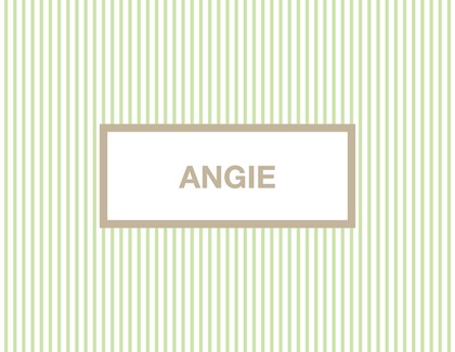 Pink Stripes Thank You Cards