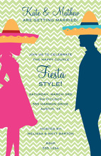 Gold Pattern Fiesta Invitations