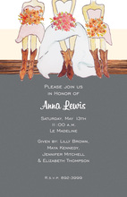 Bridal Country Cowgirls Invitation