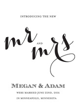 Introducing The New Mr and Mrs Invites