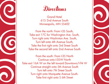 Modern Whimsical Swirls Red Enclosure Cards