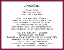Classic Burgundy Double Borders Enclosure Cards