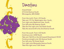 Catch The Purple Bouquet Yellow Enclosure Cards