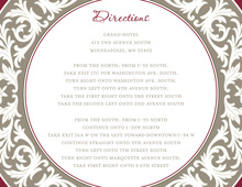 Taupe Burgundy Decorative Plate Enclosure Cards