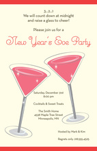 New Year's Eve Cocktails Invitation