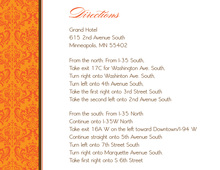 Truly Orange Damask Enclosure Cards