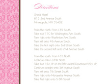 Classy Pink Damask Enclosure Cards