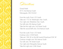 Classy Yellow Damask Enclosure Cards