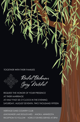 Unique Design Heritage Willow Tree Invitations