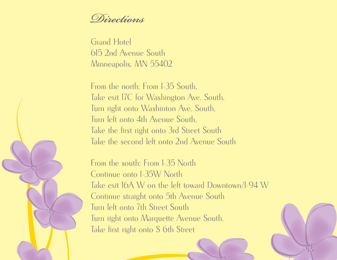 Whimsy Lavender Canary Plumeria Enclosure Cards