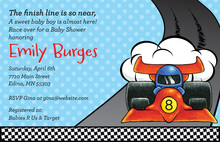 Race Winner Car Racing Birthday Invitations