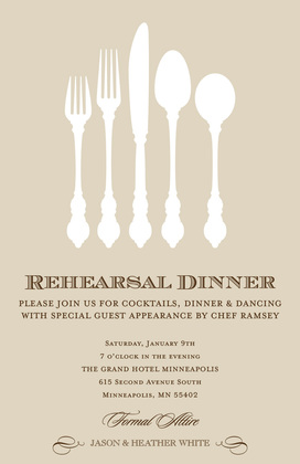 Rustic Woodgrain Formal Dinner Party Invitations