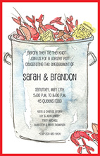 Watercolor Beach Boil Invitations