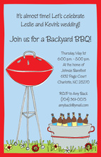 BBQ Graduation Girl Invitations