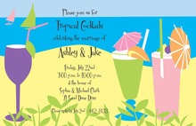 Pineapple Tropical Drink Invitations