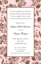 Floral Toile Invitation