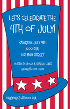 Festive Patriotic Feet Party Invitations