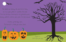 Spooky Street Halloween Invitations
