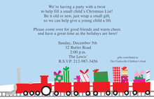 Holiday Train Invitations