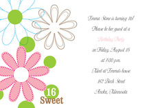 Distinct Blossoms Invitation