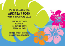 Singing Hawaiian Luau Couple Invitation