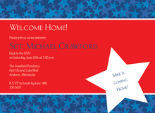 American Flag Waving Invitation