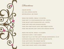 Brown Floral Filigree Enclosure Cards