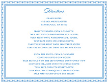 Layered Blue Vintage Borders Enclosure Cards