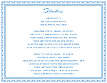 Layered Blue Vintage Borders Enclosure Cards