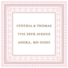 Layered Pink Vintage Borders Stickers