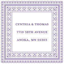 Layered Purple Vintage Borders Stickers