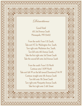 Black Greek Key Frame Enclosure Cards