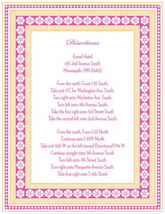 Flamingo Mint Classic Lotus Borders Enclosure Cards