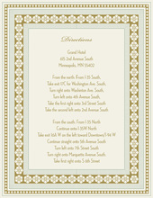 Teak Grey Lotus Borders Enclosure Cards