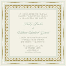 Layered Brown Vintage Borders Invitation