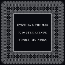 Elegant Vine Frame Black Stickers