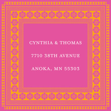 Formal Pink Damask Stickers