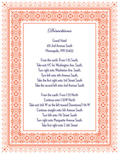 Tango Tangerine Deco Tile Borders Enclosure Cards