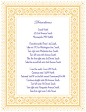 Yellow Deco Tile Borders Enclosure Cards
