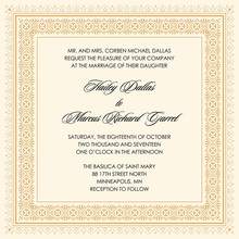 Layered Brown Vintage Borders Invitation