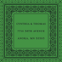 Green Deco Tile Borders Stickers