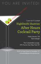 Featuring Cocktail Party Martini Invitations