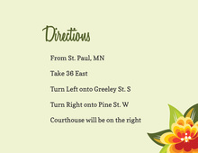 Floral Banner Pale Green Enclosure Cards